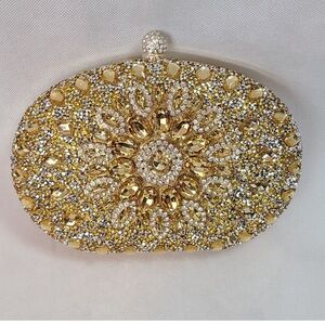 Ramla Gold Hand Made Evening Bag NEW